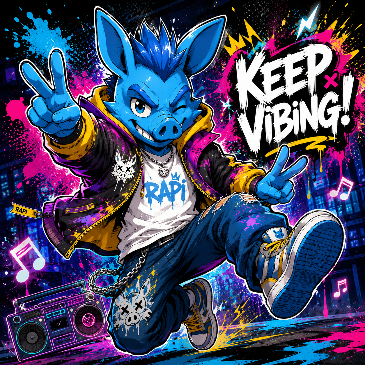$RAPI graffiti art — Keep Vibing
